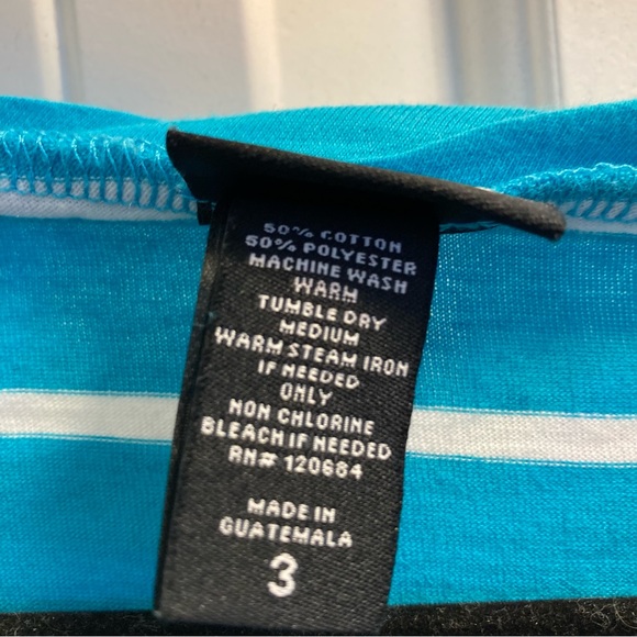 Torrid Size 3 Blue & White Striped Short Sleeve Top - Picture 5 of 5